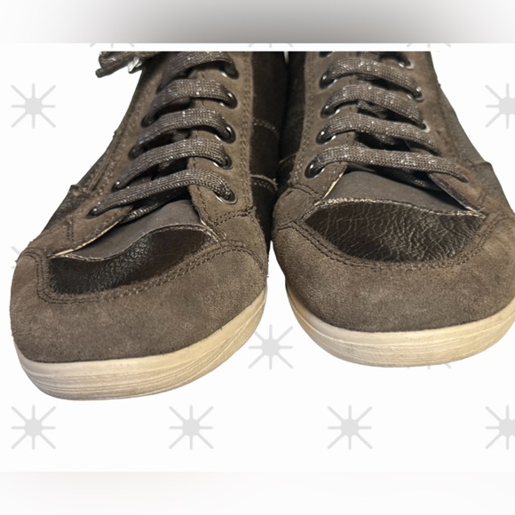 EUC GEOX MYRIA High Top Sneakers Bronze/Brown - Picture 6 of 10